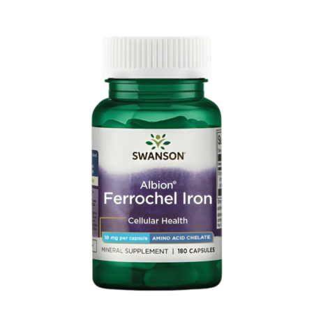 Swanson Albion Ferrochel Iron 18mg 180 Kapslar