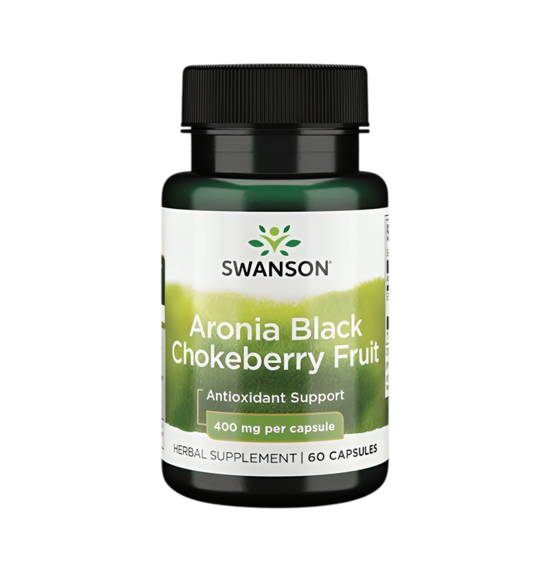 Swanson Aronia Black Chokeberry Fruit 400mg 60 Kapslar