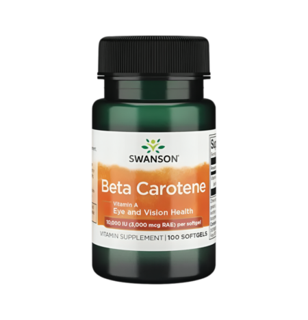 Swanson Beta-Carotene (Vitamin A) 10000IU 100 Mjuka gelékapslar