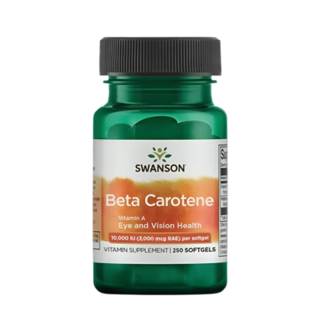 Swanson Beta-Carotene (Vitamin A) 10000IU 250 Mjukgelkapslar