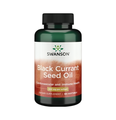 Swanson Black Currant Seed Oil 500mg 180 Gelkapslar