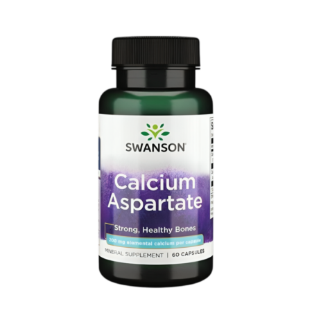 Swanson Calcium Aspartate 200mg Elemental Calcium 60 Kapslar