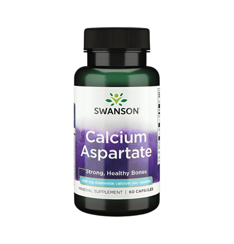 Swanson Calcium Aspartate 200mg Elemental Calcium 60 Kapslar
