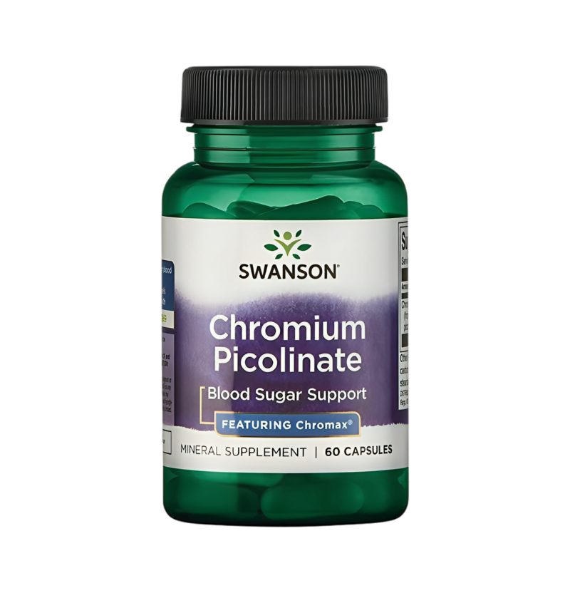 Swanson Chromium Picolinate Featuring Chromax 200µg 60 Kapslar