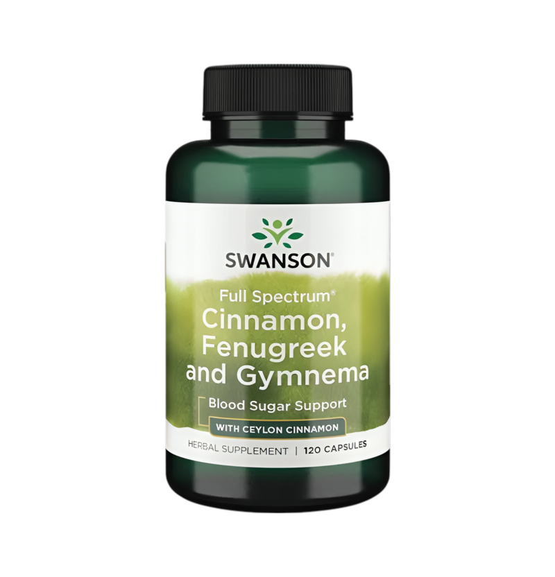 Swanson Full Spectrum Cinnamon, Fenugreek and Gymnema 120 Kapslar