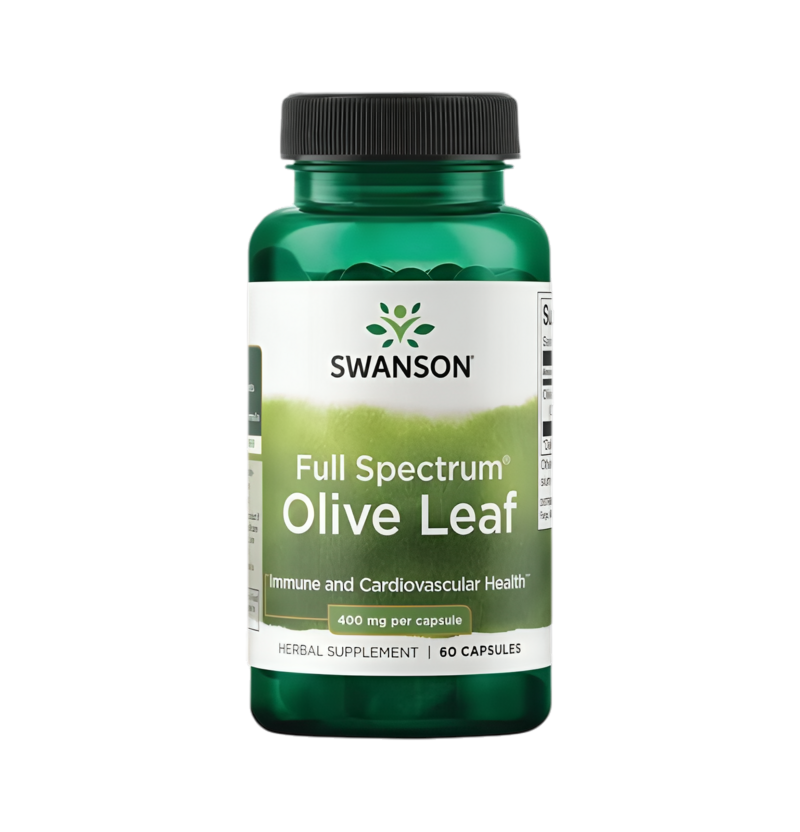 Swanson Full Spectrum Olive Leaf 400mg 60 Kapslar