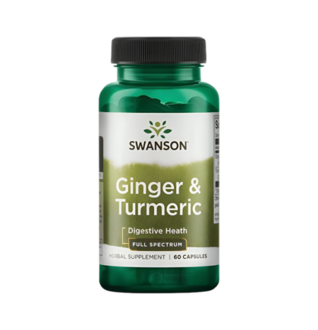 Swanson Ginger & Turmeric 60 Kapslar
