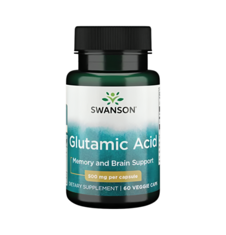 Swanson Glutamic Acid 500mg 60 Kapslar