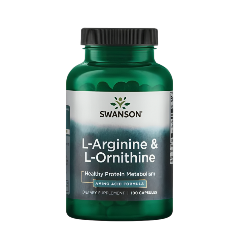 Swanson L-Arginine & L-Ornithine 100 Kapslar