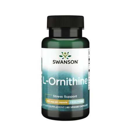 Swanson L-Ornithine 500mg 60 Kapslar