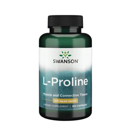 Swanson L-Proline 500mg 100 Kapslar