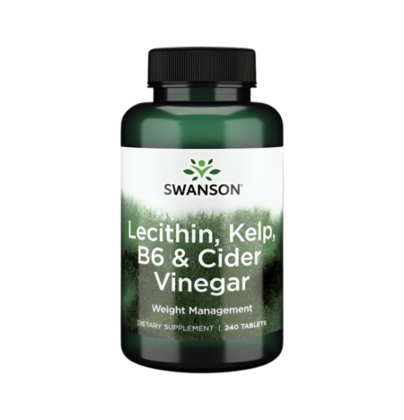 Swanson Lecithin, Kelp, B6 & Cider Vinegar 240 Tabletter
