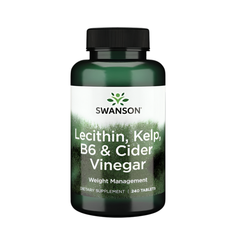Swanson Lecithin, Kelp, B6 & Cider Vinegar 240 Tabletter
