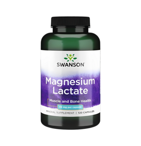 Swanson Magnesium Lactate 84mg 120 Kapslar