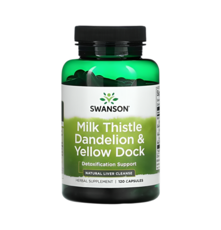 Swanson Milk Thistle Dandelion & Yellow Dock 120 Kapslar