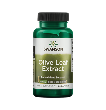 Swanson Olive Leaf Extract 750mg Super Strength 60 Kapslar