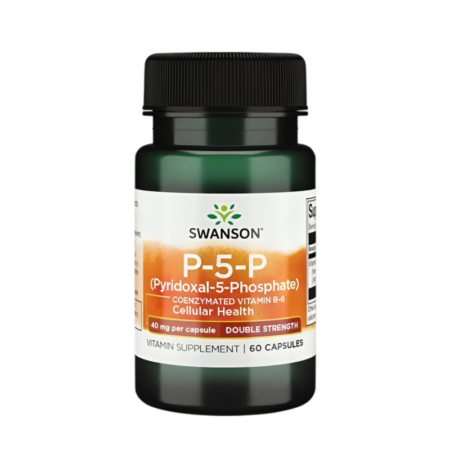 Swanson P-5-P (Pyridoxal-5-Phosphate) Coenzymated Vitamin B6 40mg 60 Kapslar