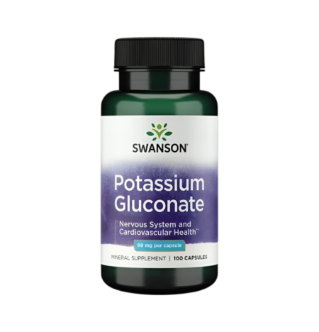Swanson Potassium Gluconate 99mg 100 Kapslar
