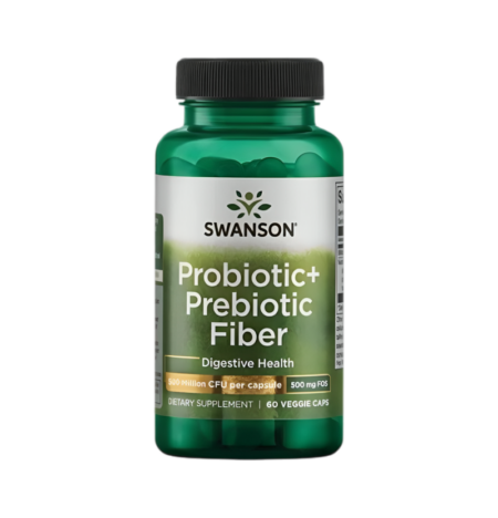 Swanson Probiotic+ Prebiotic Fiber 60 Kapslar