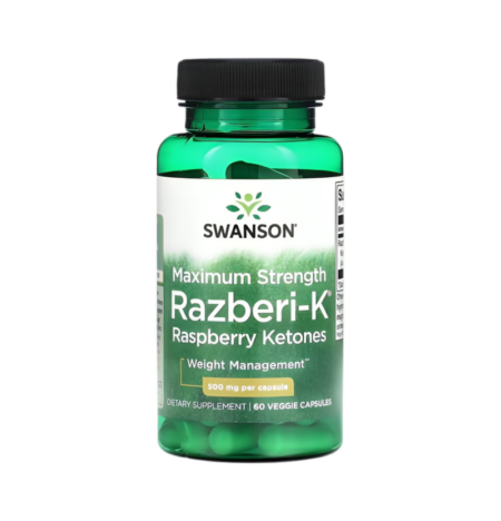 Swanson Razberi-K 500mg Maximum Strength 60 Vegetariska Kapslar