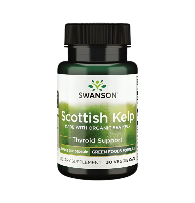 Swanson Scottish Kelp 750mg 30 Vegetariska Kapslar