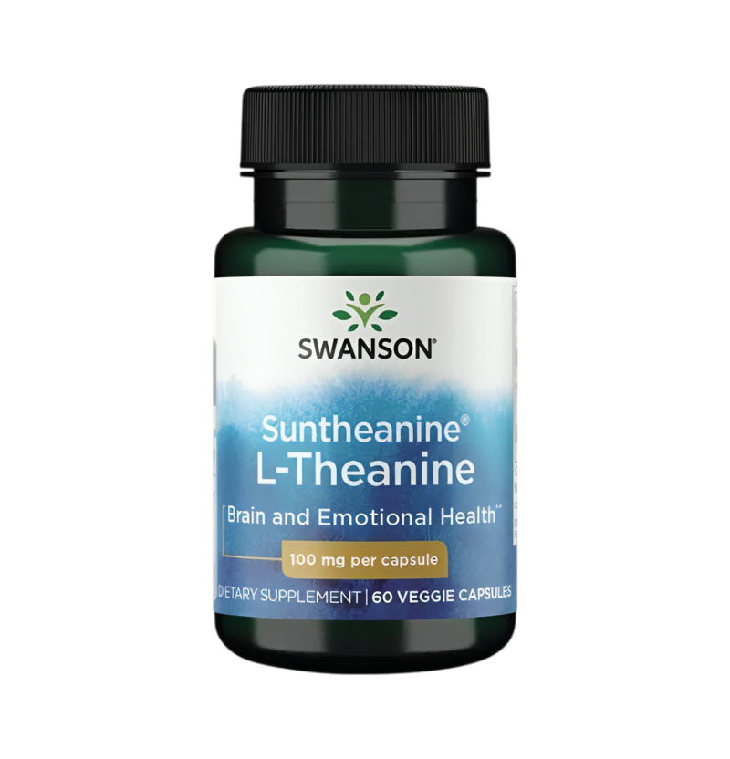 Swanson Suntheanine L-Theanine 100mg 60 Kapslar