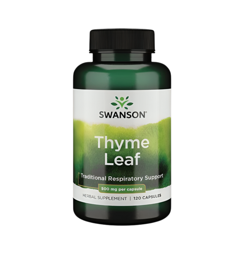 Swanson Thyme Leaf 500mg 120 Kapslar