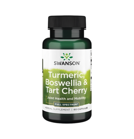 Swanson Turmeric, Boswellia & Tart Cherry 60 Kapslar