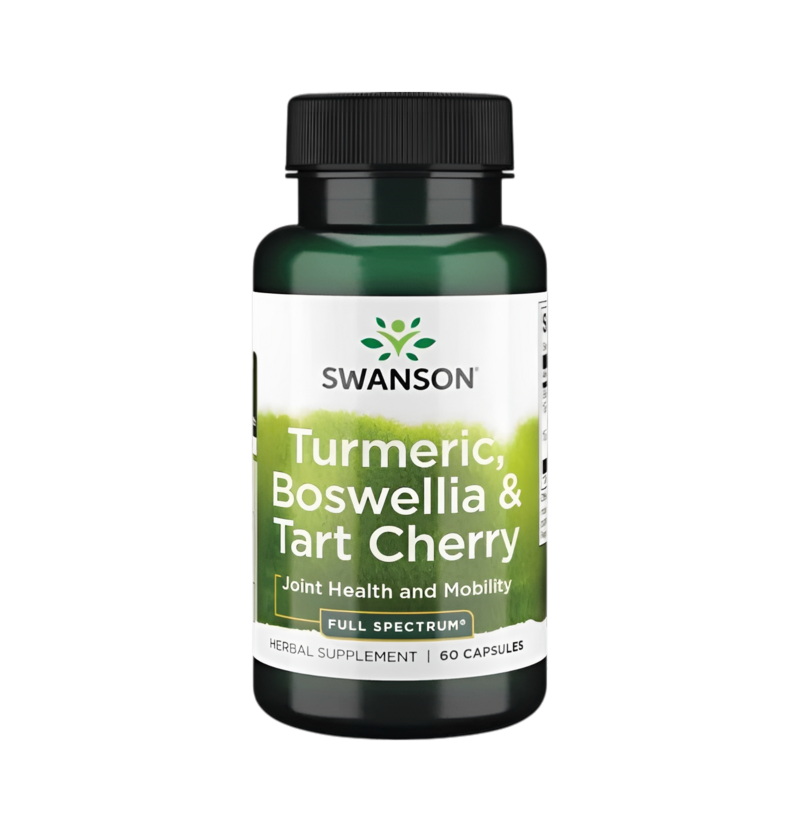 Swanson Turmeric, Boswellia & Tart Cherry 60 Kapslar