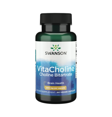 Swanson VitaCholine Choline Bitartrate 300mg 60 Kapslar