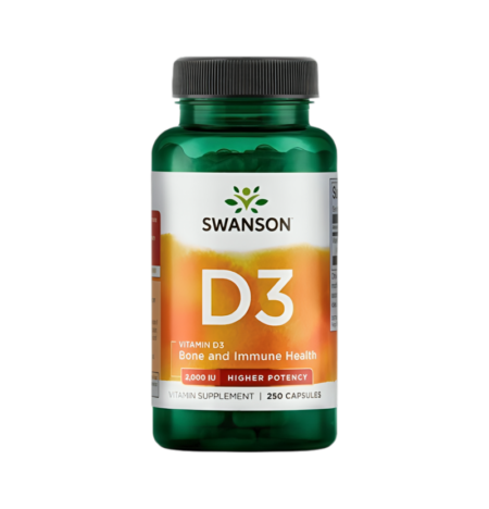 Swanson Vitamin D-3 2000IU 250 Kapslar