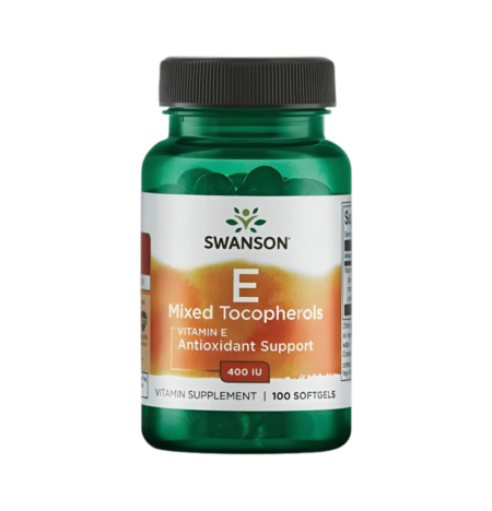 Swanson Vitamin E Mixed Tocopherols 400IU 100 Mjuka kapslar