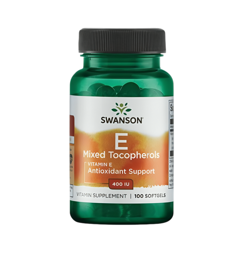 Swanson Vitamin E Mixed Tocopherols 400IU 100 Mjuka kapslar