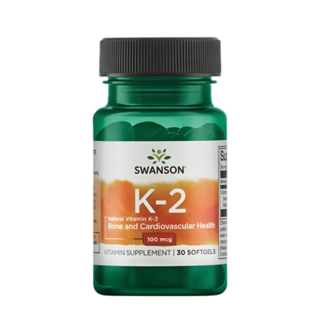 Swanson Vitamin K-2 Natural 100µg 30 Mjuka Gelkapslar