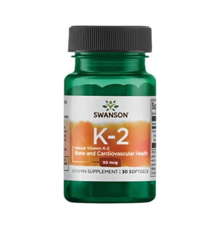 Swanson Vitamin K-2 Natural 50µg 30 Mjukgelkapslar