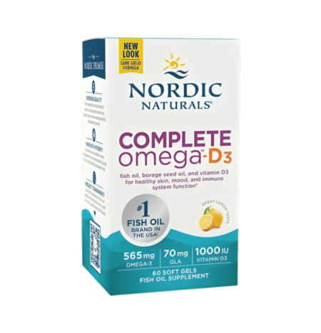 Nordic Naturals Complete Omega-D3 565mg Lemon 120 Mjukgelkapslar