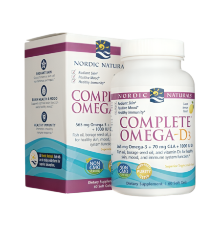 Nordic Naturals Complete Omega-D3 565mg Lemon 60 Mjukgelkapslar