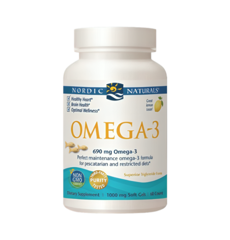 Nordic Naturals Omega-3 690mg Lemon (Fiskgelatin) 60 Mjuka gelkapslar