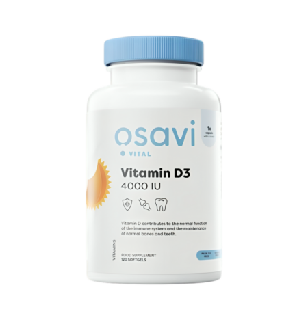 Osavi Vitamin D3 4000IU 120 Mjuka gelkapslar