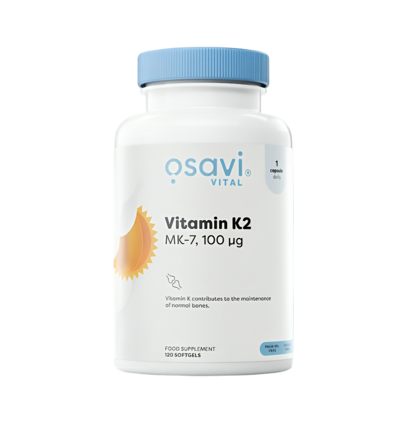 Osavi Vitamin K2 MK-7 100µg 120 Mjukgelkapslar