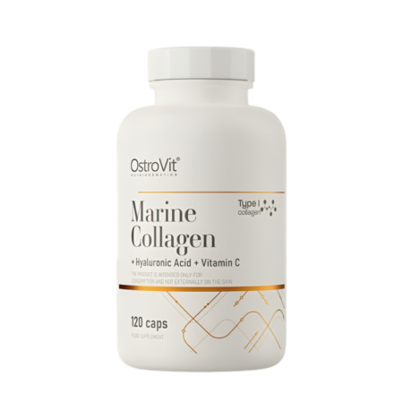 OstroVit Marine Collagen + Hyaluronic Acid + Vitamin C 120 Kapslar