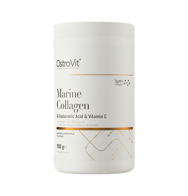 OstroVit Marine Collagen & Hyaluronic Acid & Vitamin C Mango & Pineapple 500g