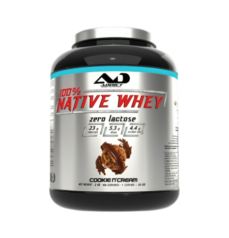 Addict Sport Nutrition 100% Native Whey Zero Lactose, Cookie N'Cream 2000g