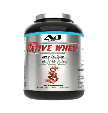 Addict Sport Nutrition 100% Native Whey Zero Lactose, Strawberry 2000g
