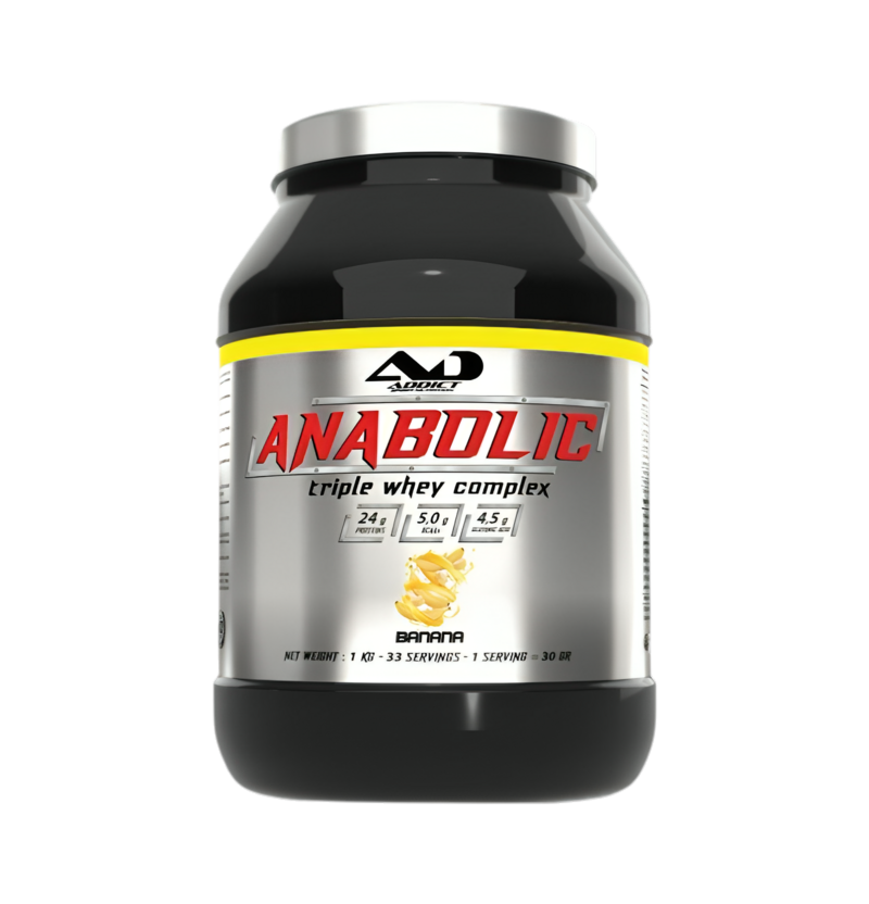 Addict Sport Nutrition Anabolic Triple Whey Complex Banana 1000g
