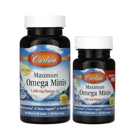Carlson Labs Maximum Omega Minis 60+20 Mjukgelkapslar