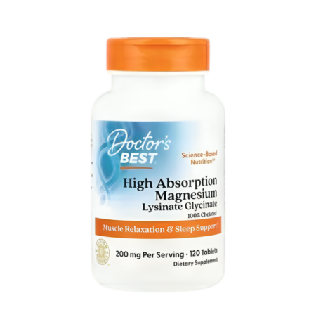 Doctor's Best High Absorption Magnesium 200mg 120 Tabletter