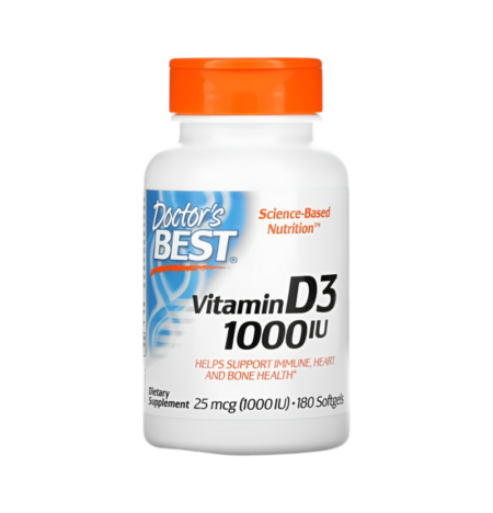 Doctor's Best Vitamin D3 1000IU 180 Gelkapslar