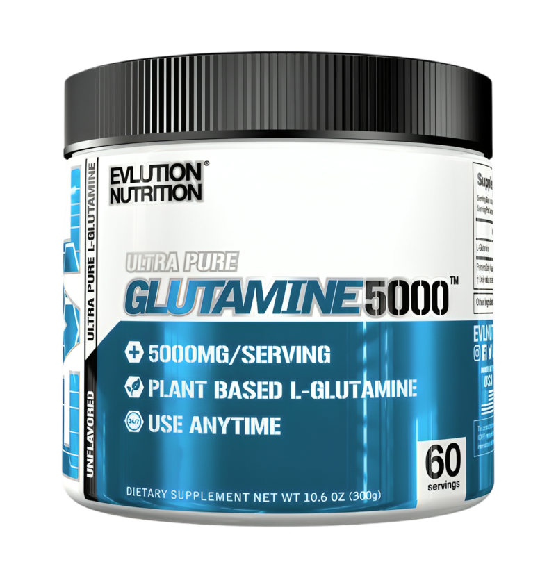 EVLution Nutrition Ultra Pure Glutamine 5000, Unflavoured - 300g