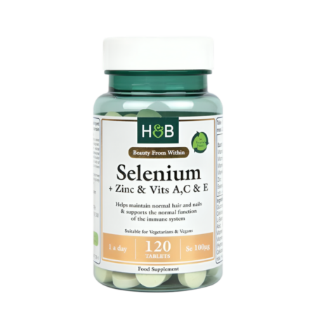 Holland & Barrett Selenium + Zinc & Vits A,C & E 100mcg 120 Tabletter